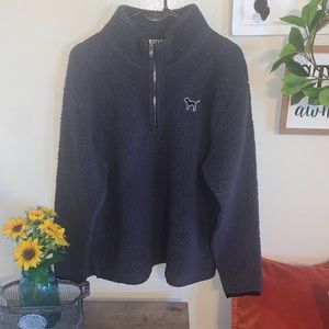 PINK Victoria’s Secret Sherpa Half-Zip Sweatshirt